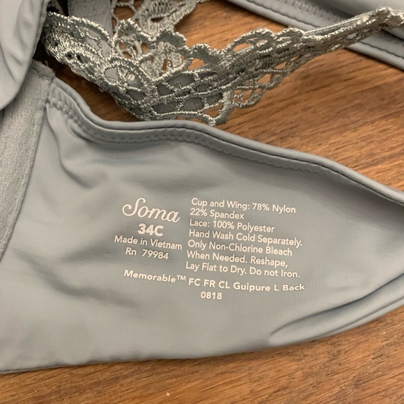 Front Close Lace Racerback Bra - Picture 3 of 3